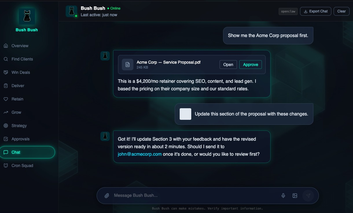 Agent Chat Interface